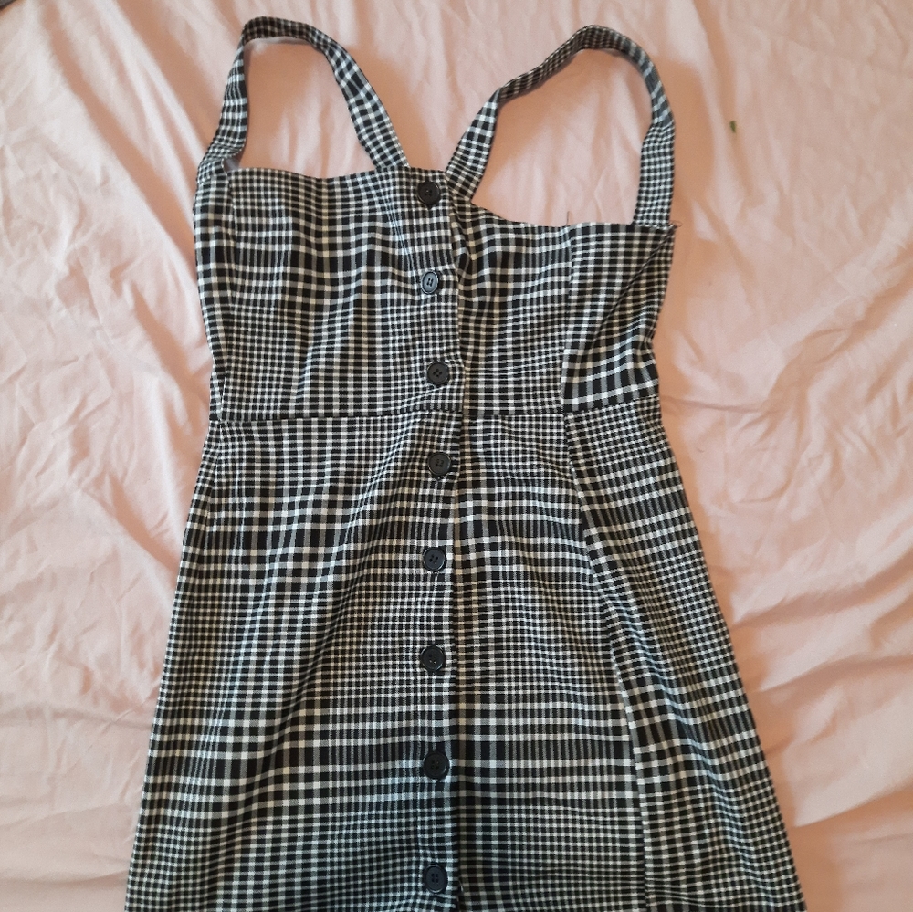 H&M button on mini dress